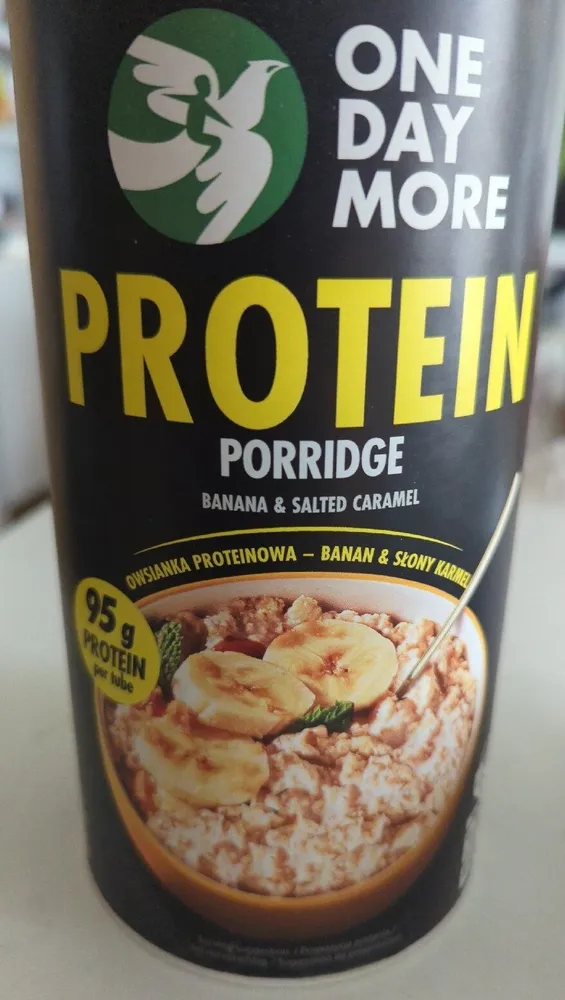 Banana &salted caramel protein porridge