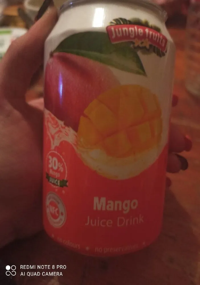 Mango juice drink