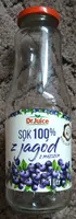 Sok 100% z jagód z miąższem