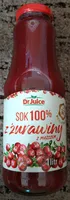 Sok 100% z żurawiny z miąższem