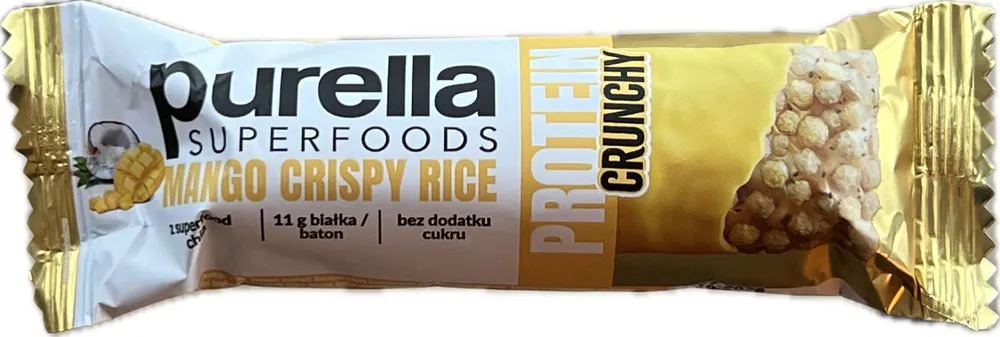 Baton proteinowy - mango crispy rice