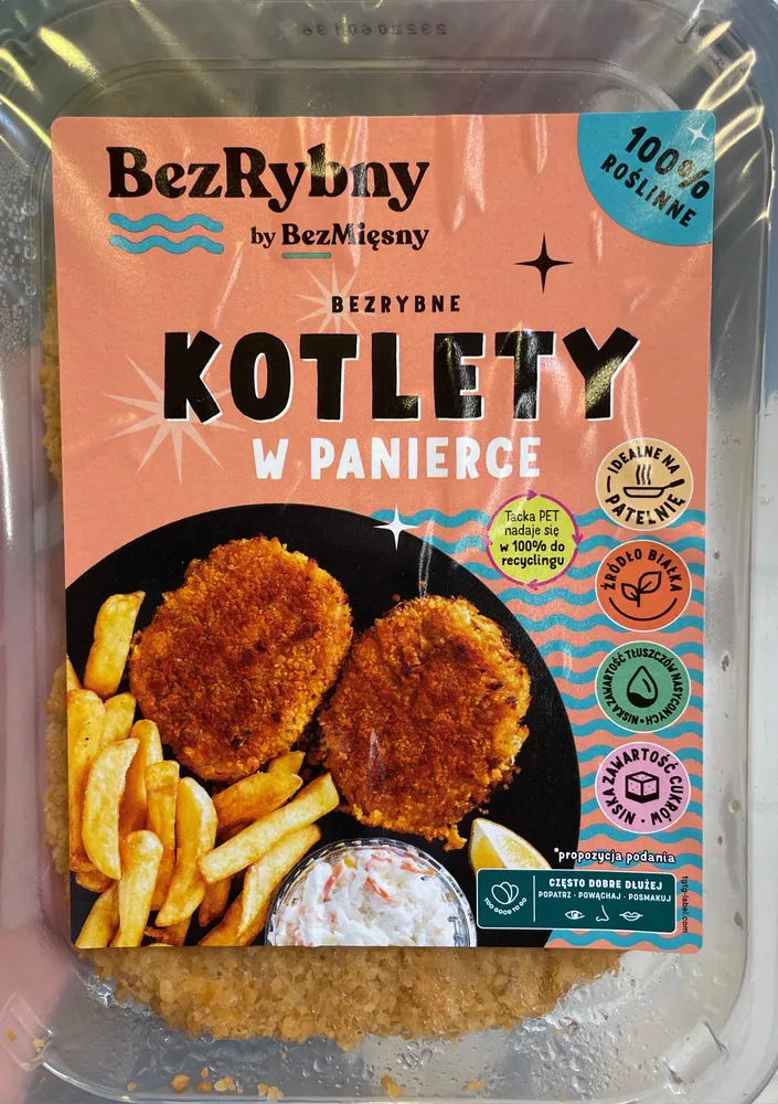 Bezrybne kotlety w panierce