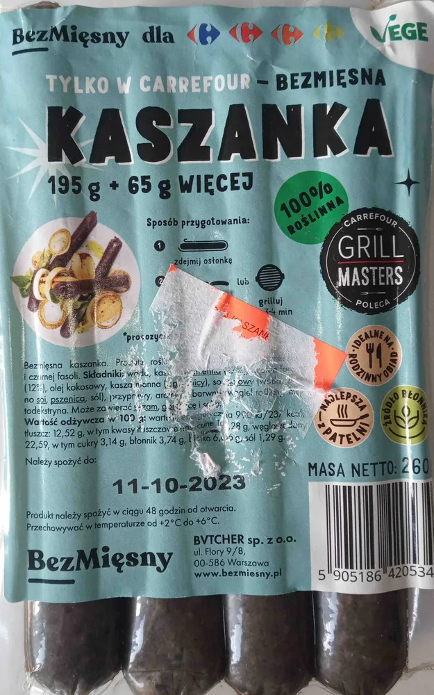 Kaszanka bezmięsna