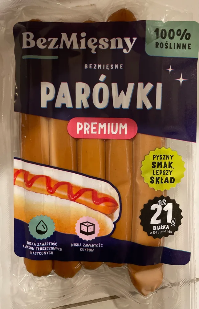 Bezmięsne parówki premium