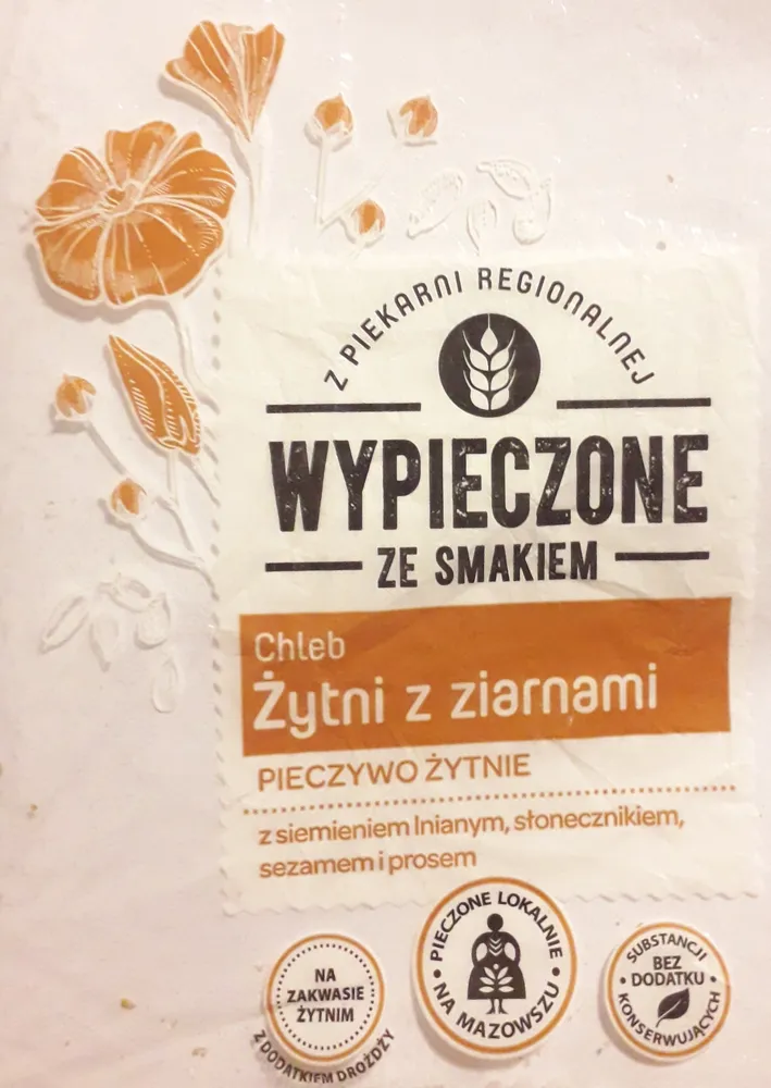 Chleb żytni z ziarnami