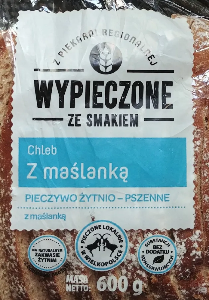 Pieczywo żytnio-pszenne z maślanką