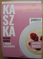 Kaszka manna z sosem malinowym