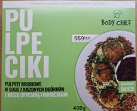 Pulpeciki - pulpety drobiowe w sosie z kiszonych ogórków z kaszą gryczana i buraczkami