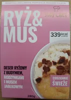 Ryż & Mus - deser ryżowy z budyniem, rodzynkami i musem jabłkowym