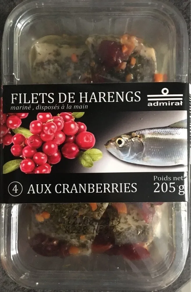 Filets de Harengs aux Cranberries