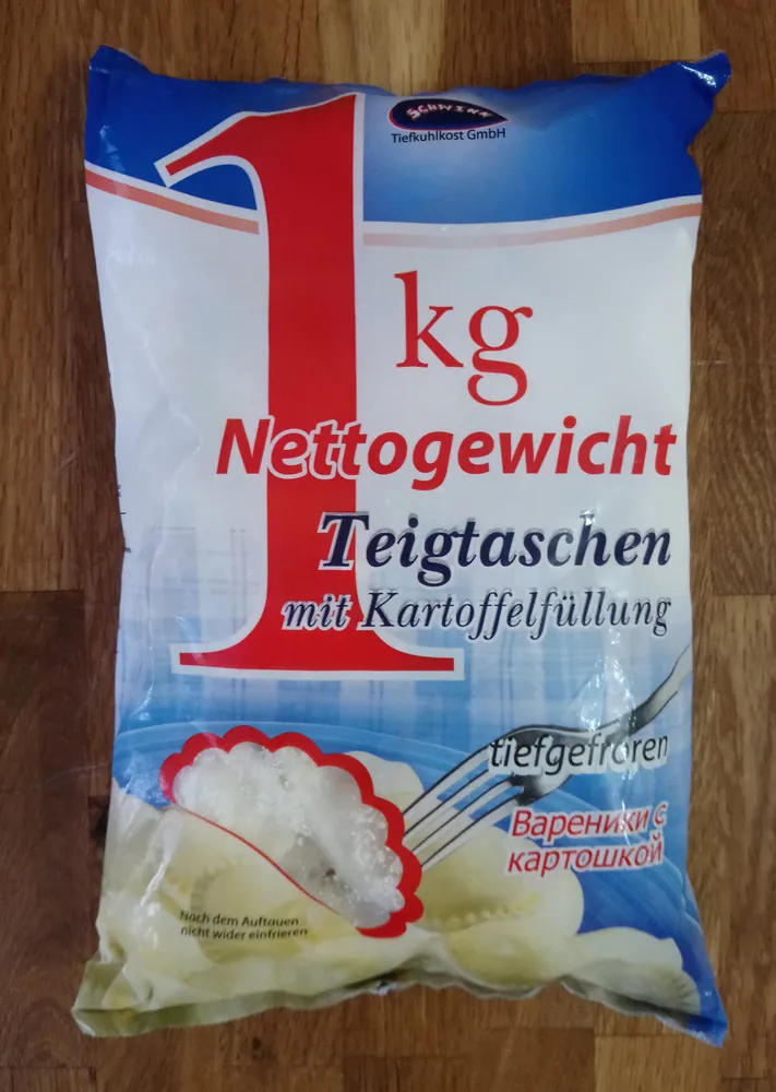 Teigtaschen mit Kartoffelfüllung
