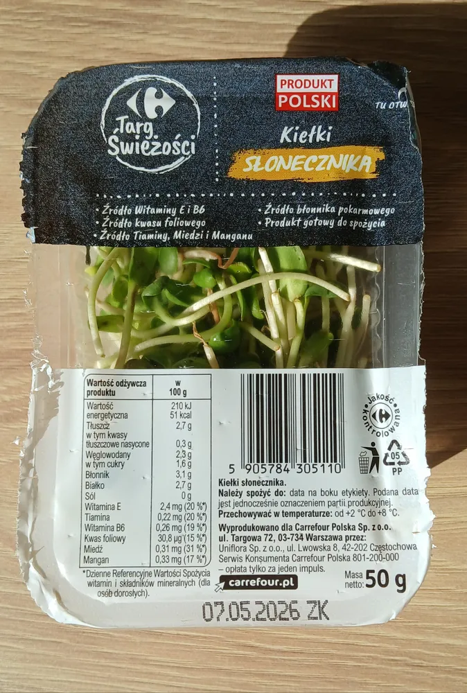 Kiełki słonecznika