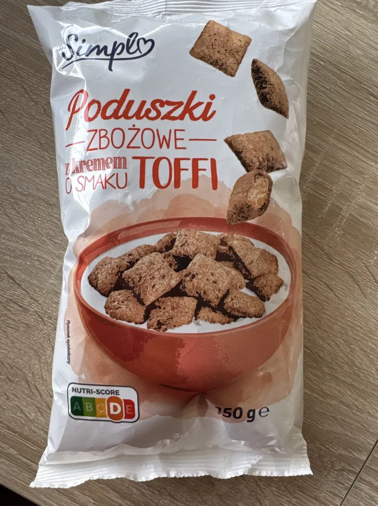 Poduszki Zbożowe z kremem o smaku Toffi