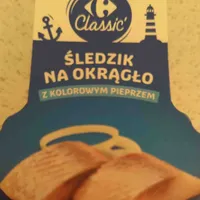 Śledzik na okrągło z kolorowym pieprzem