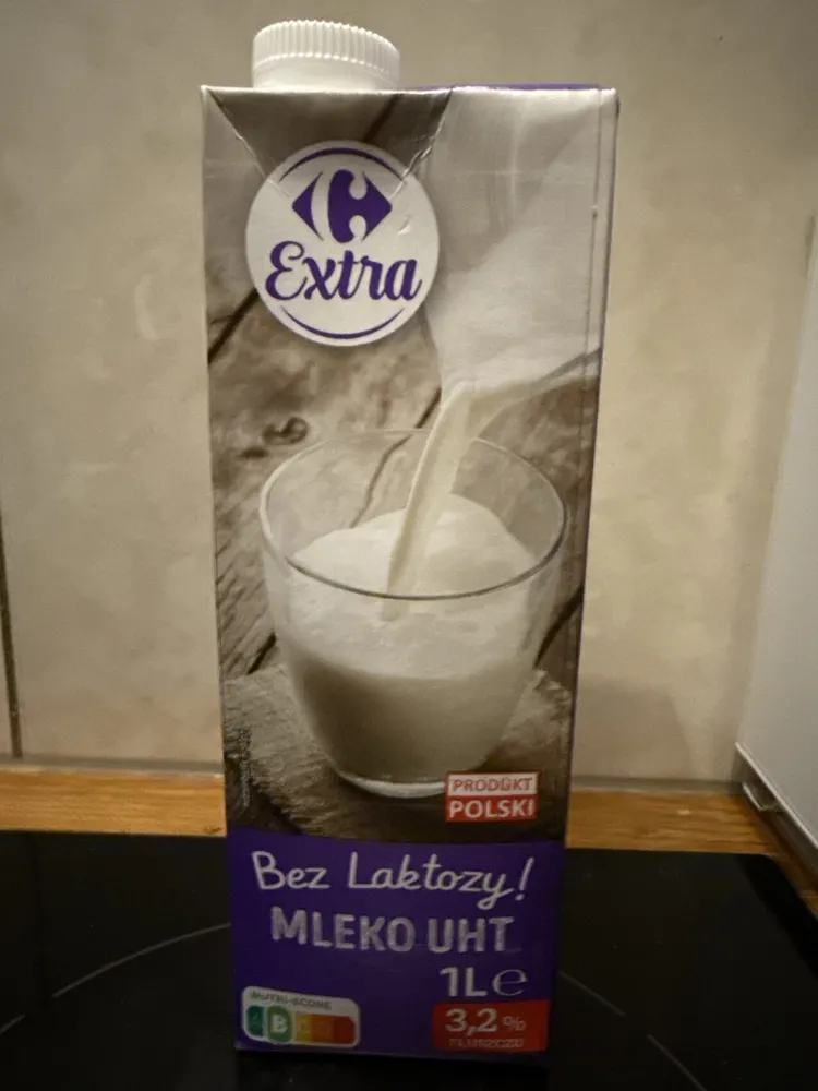 Mleko UHT bez laktozy