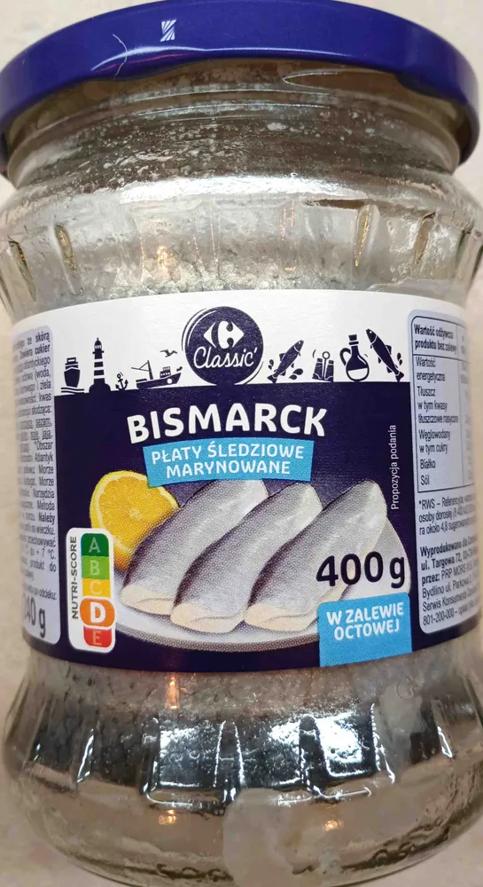 Bismarck płaty śledziowe marynowane