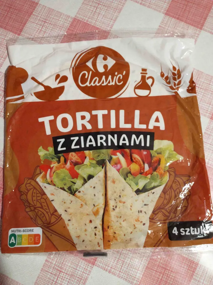 Tortilla z ziarnami
