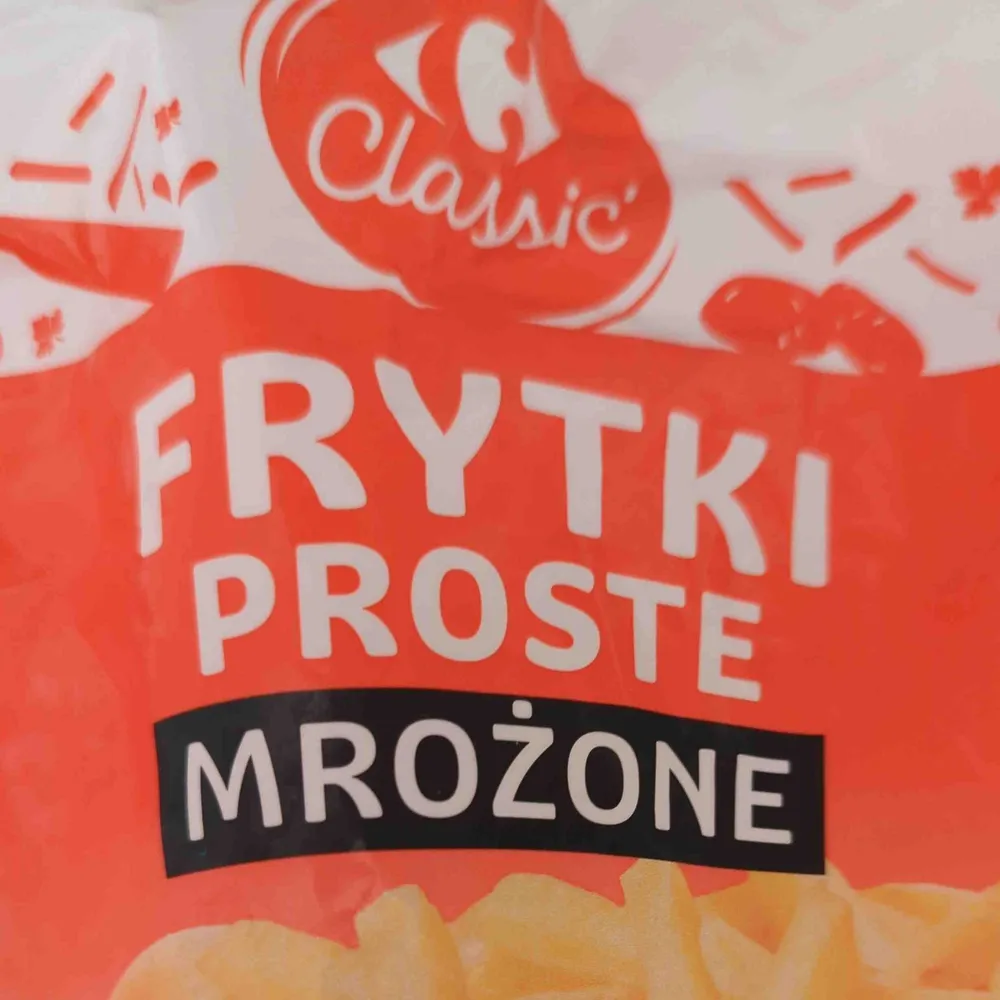 Frytki proste mrożone