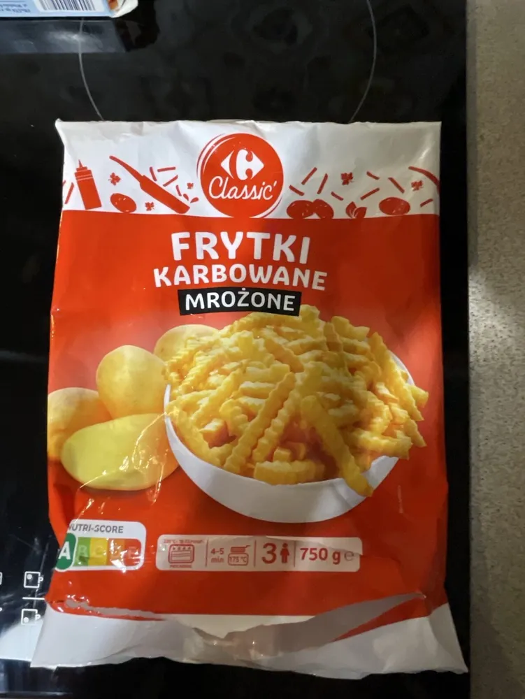 Frytki Karbowane Mrożone