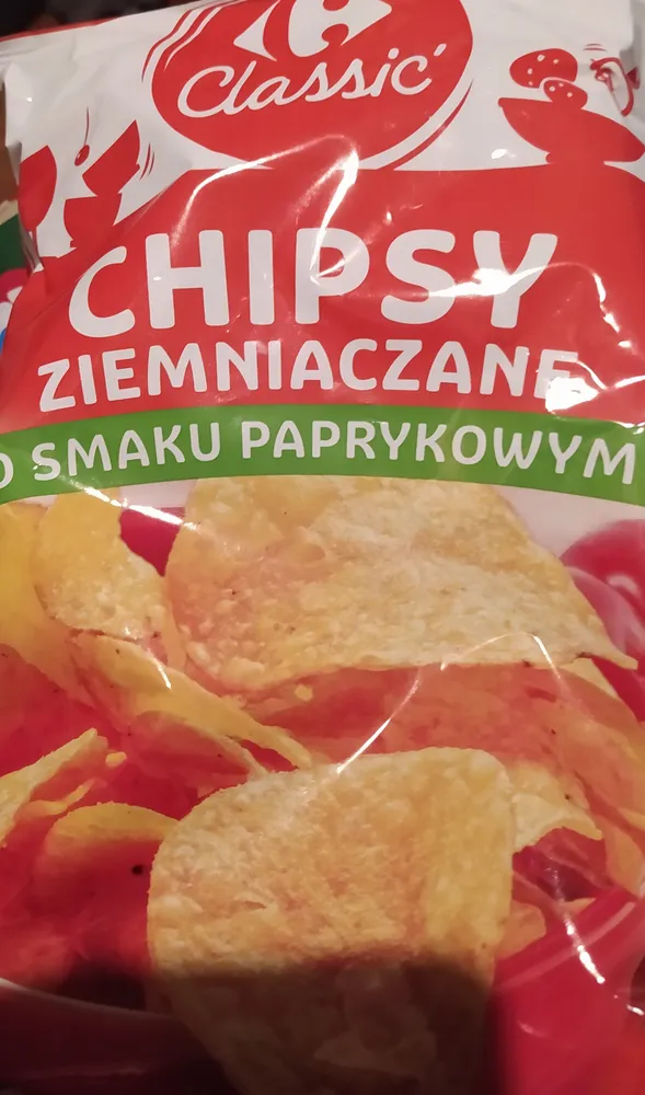 Chipsy ziemniaczane o smaku paprykowym