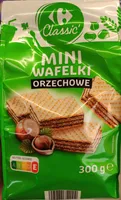 Mini wafelki orzechowe