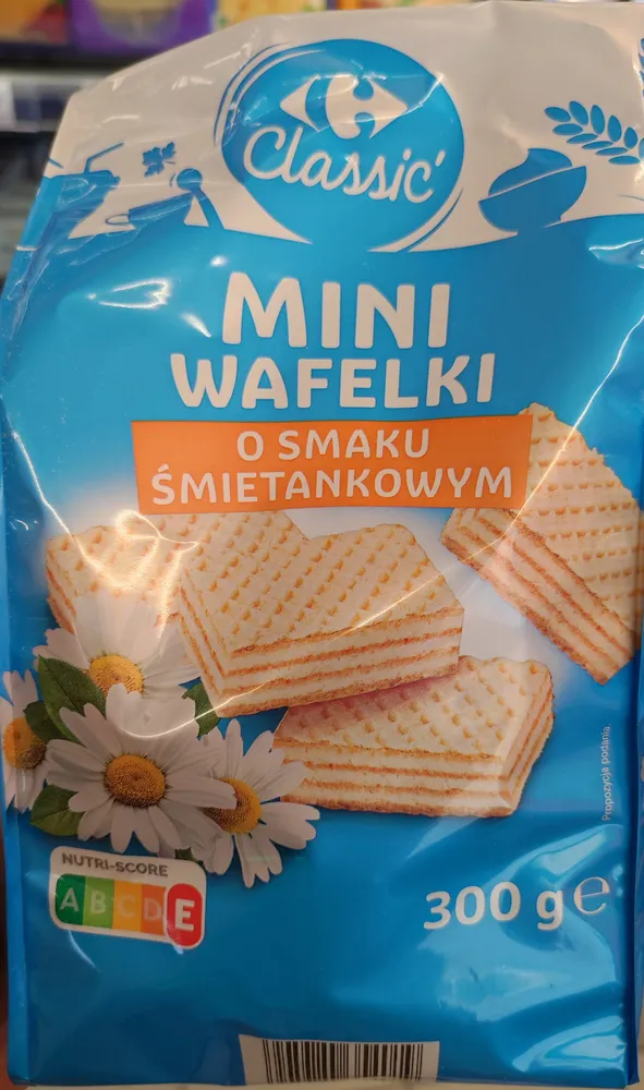 Mini wafelki o smaku śmietankowym