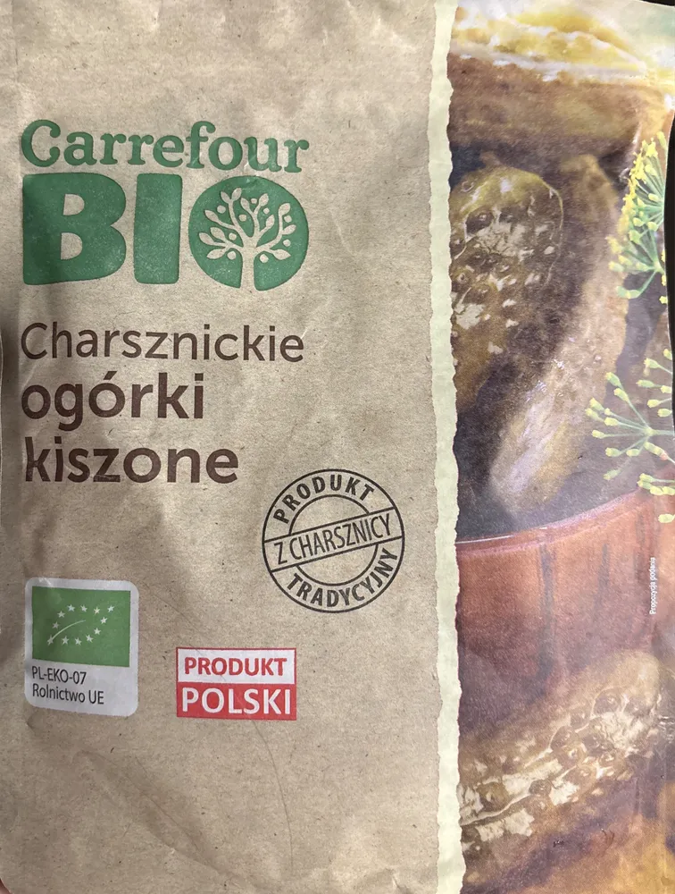 Carrefour BIO Charsznickie ogórki kiszone