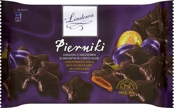 Pierniki 200G Chocolate Stars With Plum Stuffing Gingerbread