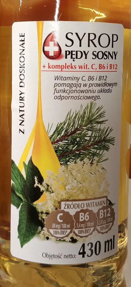 Syrop pędy sosny