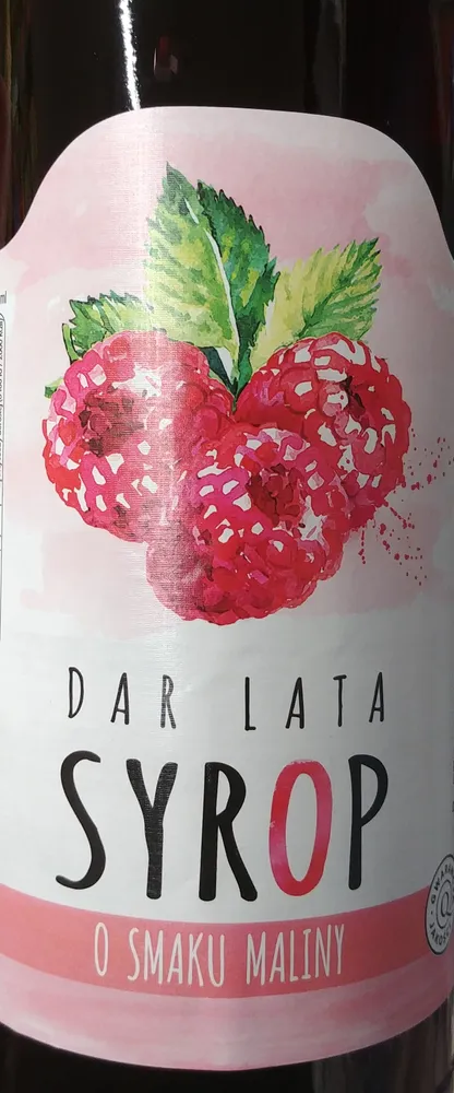 Syrop o smaku maliny