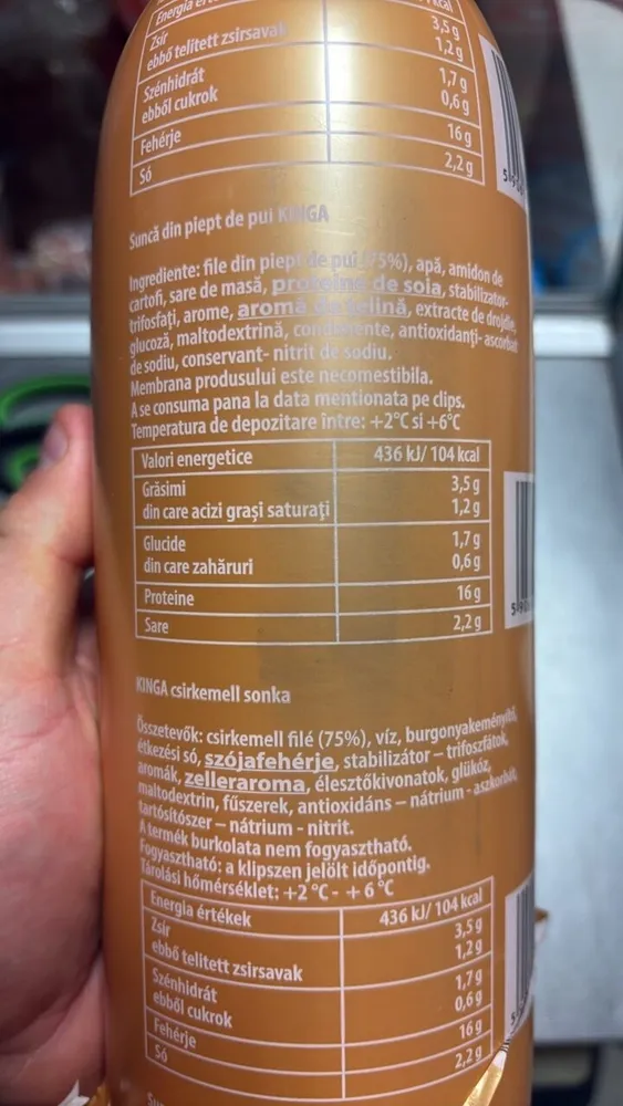 Kinga csirkemell sonka 75%