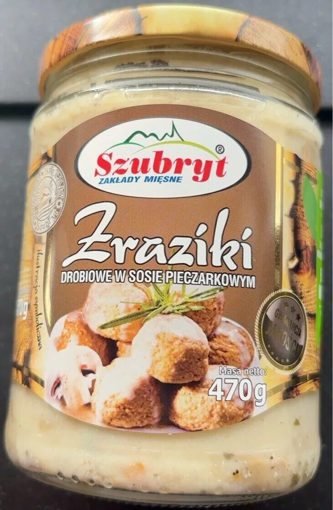 Zraziki drobiowe w sosie pieczarkowym
