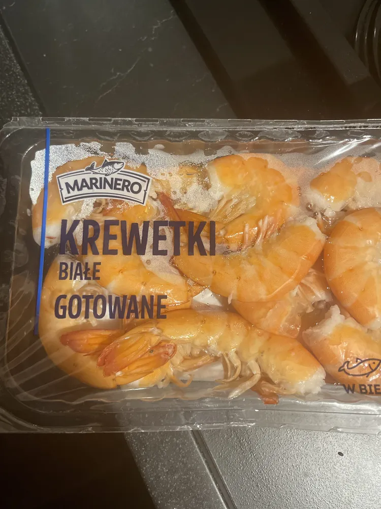 Krewetki białe gotowane