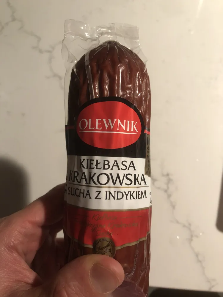 Kiełbasa krakowska sucha z indykiem