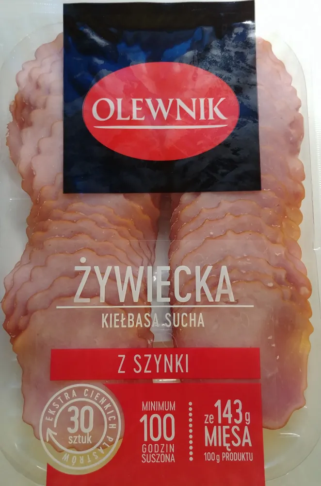 Żywiecka kiełbasa sucha z szynki.