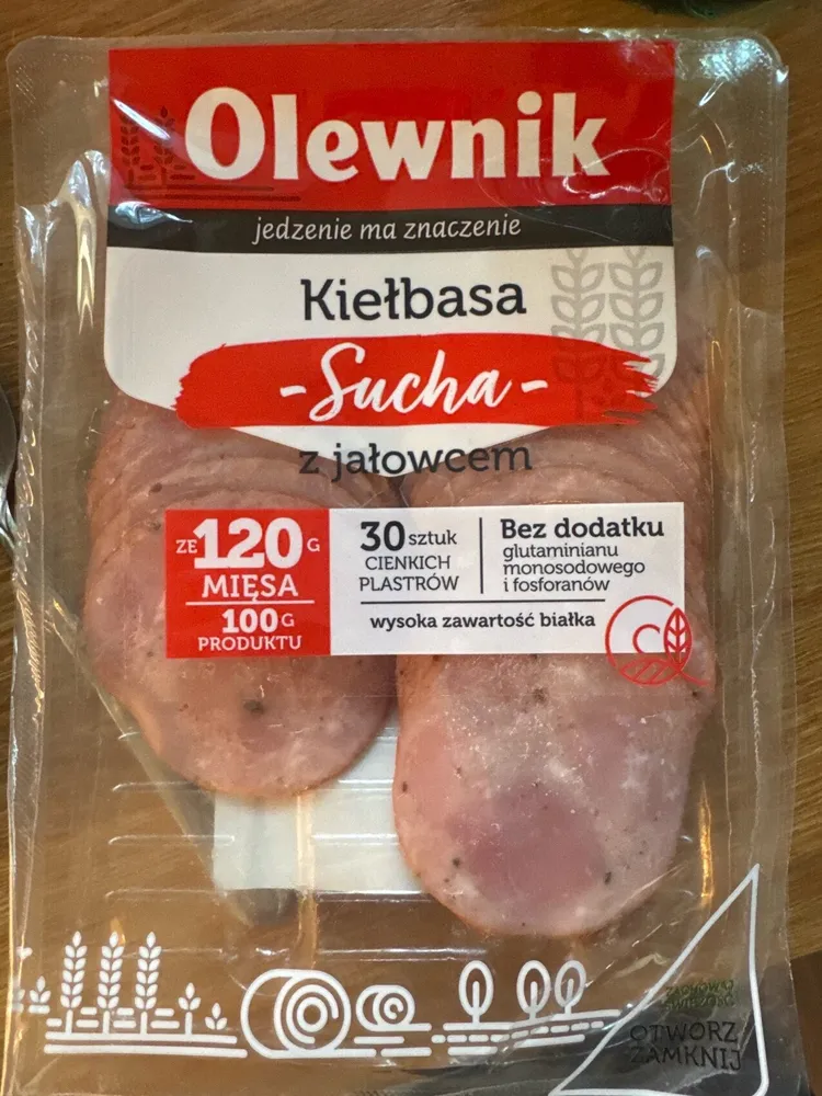 Kiełbasa Sucha z jałowcem