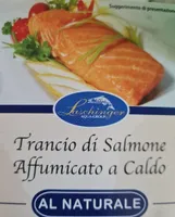 Trancio di salmone affumicato a caldo al naturale