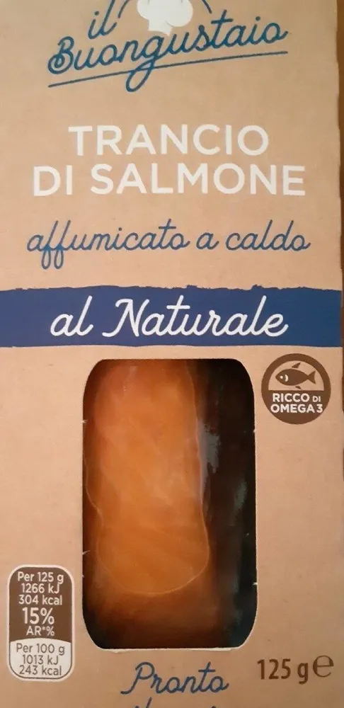 Trancio di salmone affumicato a caldo