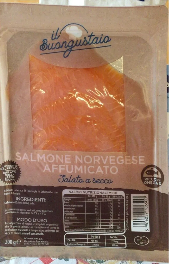 Salmone norvegese affumicato