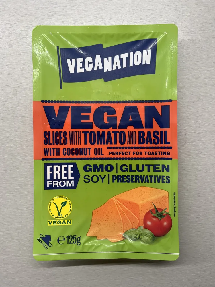 Vegan Slices with Tomato and Basil