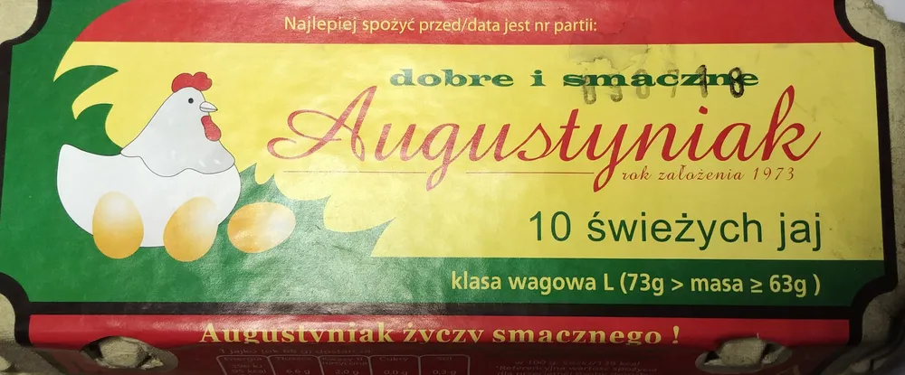 10 świeżych jaj L