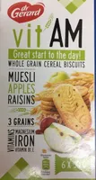 Whole grain cereal biscuits