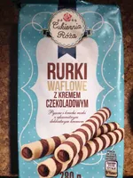 Rurki waflowe z kremem czekoladowym