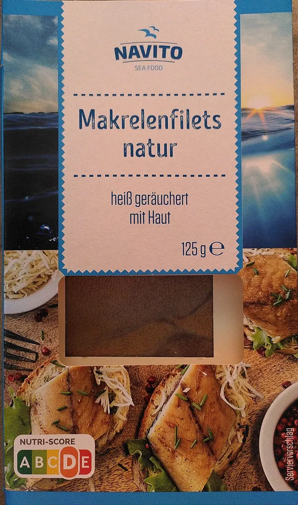 Makrelenfilets, geräuchert, natur