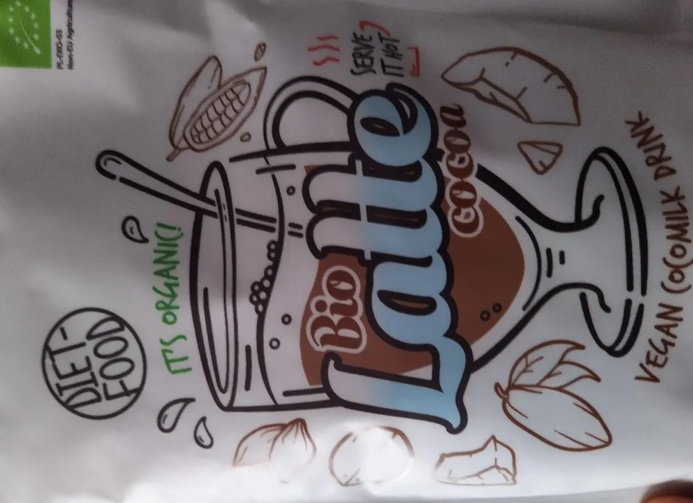 Bio latte cocoa