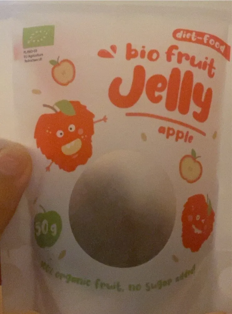 Bio fruit jelly apple
