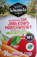 Bezpośredni sok jabłkowo-marchwiowy