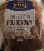 Chleb Żytni Poligonowy z nasionami słonecznika