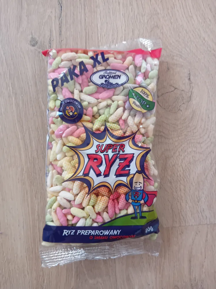 Ryż preparowany o smaku owocowym