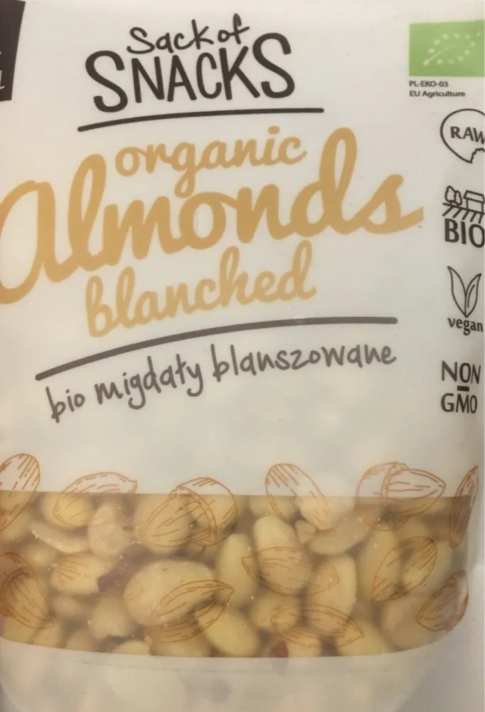 Organic almond blanched